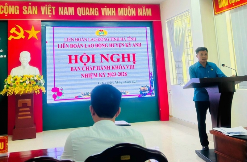 Huyện Kỳ Anh: Hội nghị Ban Chấp hành sơ kết hoạt động Công đoàn quý III, triển khai nhiệm vụ quý IV/2023